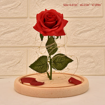 Glass Cover Rose LED Supper Light Valentine Day