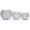 Valentines Day Crystal Tea Light Candle Holders/Candle Shade for Wedding Silvery