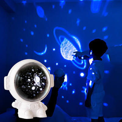 Galaxy Star Projector Starry Sky Night Light Astronaut Lamp Room Decr Gift Child Kids Baby Christmas Spaceman Projection
